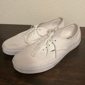 White Vans Authentic